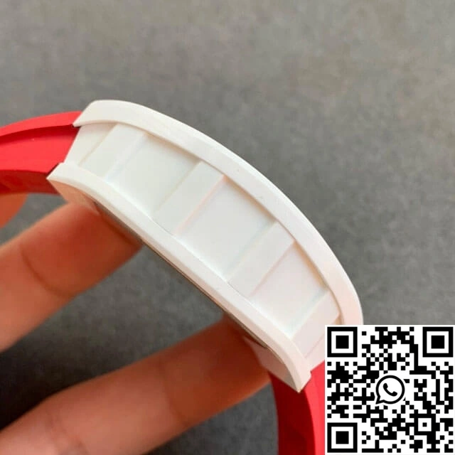Functional Richard Mille RM055 KV Factory V2 Red Rubber Strap 2398