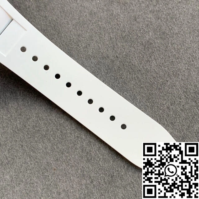 Richard Mille RM055 KV Factory V2 White Rubber Strap Resilient 2444