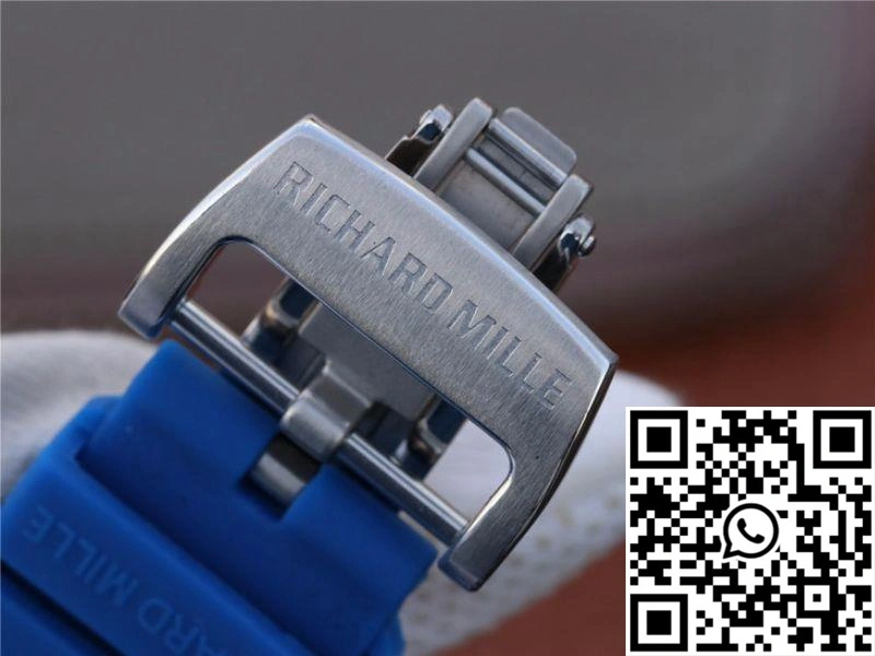 Attractive Richard Mille RM055 KV Factory White Ceramic Blue Hollow Dial 2446