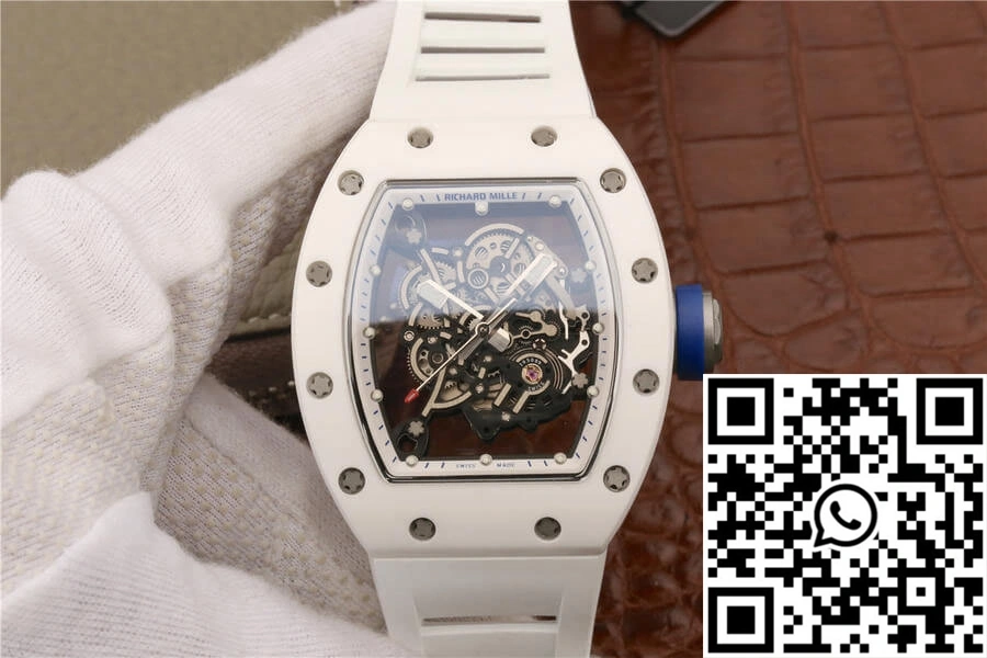 Richard Mille RM055 KV Factory White Ceramic Case OnTrend 2426
