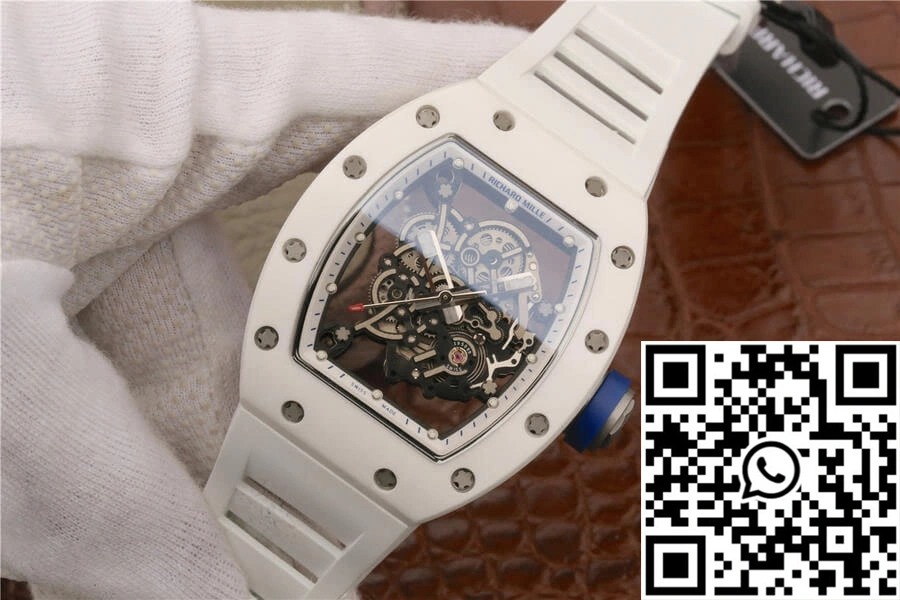 Richard Mille RM055 KV Factory White Ceramic Case OnTrend 2426
