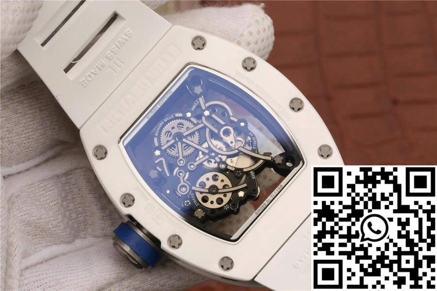 Richard Mille RM055 KV Factory White Ceramic Case OnTrend 2426