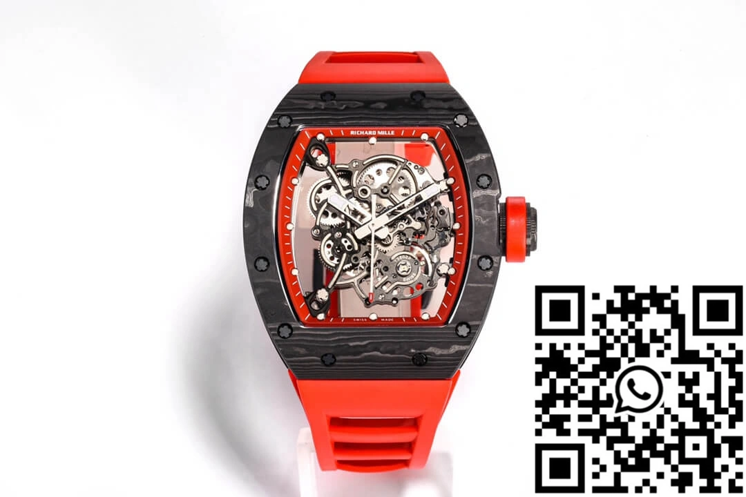 Thermal Richard Mille RM055 NTPT BBR Factory Carbon Fiber Red Strap 2428