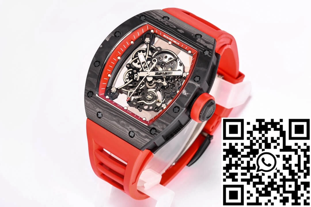 Thermal Richard Mille RM055 NTPT BBR Factory Carbon Fiber Red Strap 2428
