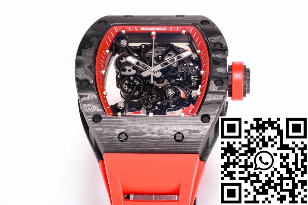 Thermal Richard Mille RM055 NTPT BBR Factory Carbon Fiber Red Strap 2428