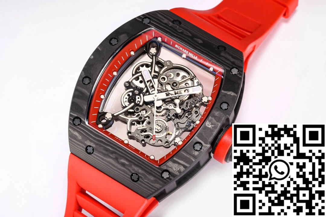 Thermal Richard Mille RM055 NTPT BBR Factory Carbon Fiber Red Strap 2428