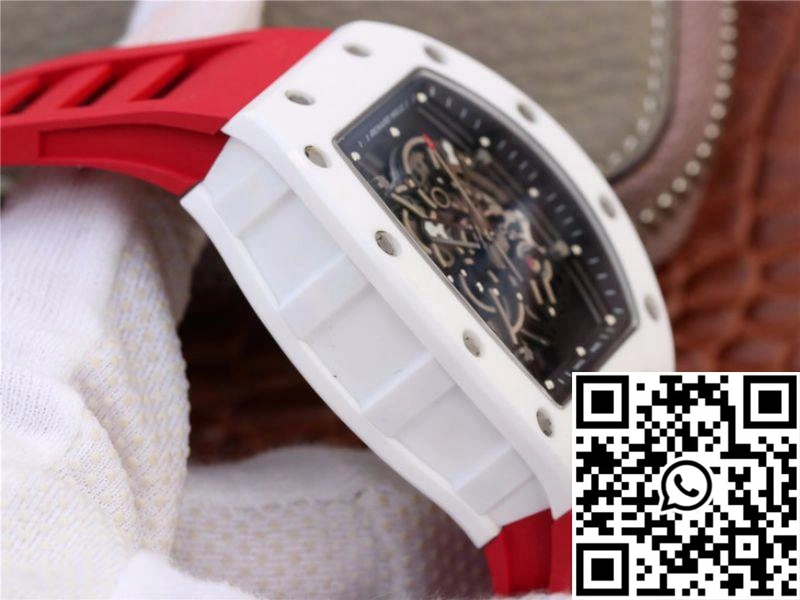 Richard Mille RM055 Red Strap KV Factory Skeleton Dial SoftTouch 2422
