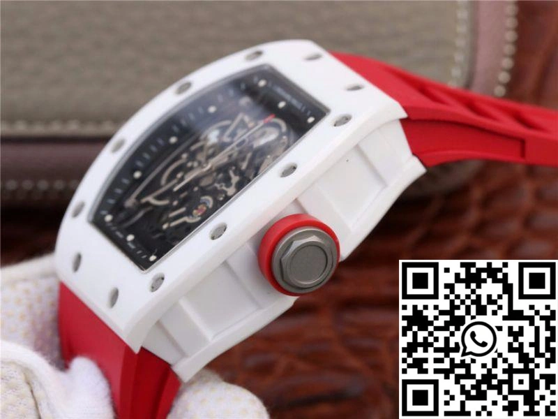 Richard Mille RM055 Red Strap KV Factory Skeleton Dial SoftTouch 2422