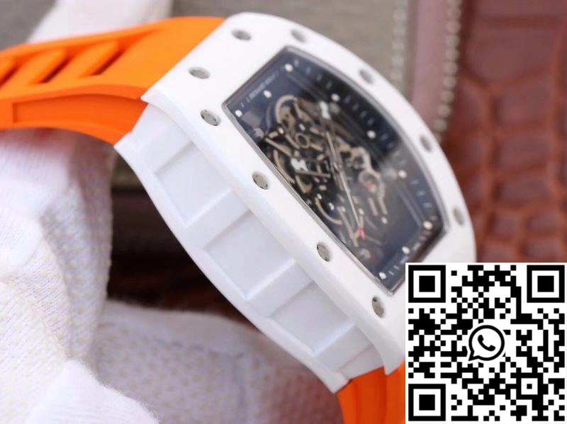 SunProtective Richard Mille RM055 Skeleton Dial Orange Strap KV Factory V 2439
