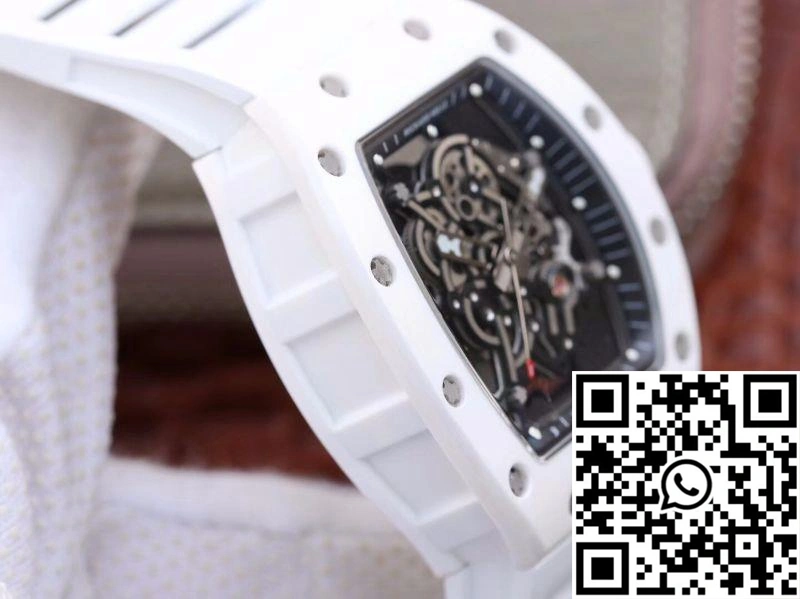 Tailored Richard Mille RM055 White Ceramic Skeleton Dial KV Factory V 2437