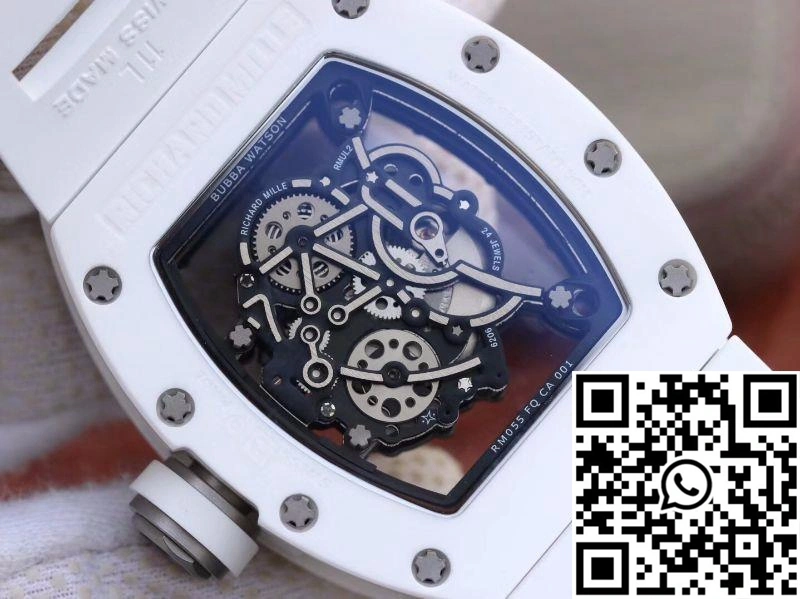 Tailored Richard Mille RM055 White Ceramic Skeleton Dial KV Factory V 2437