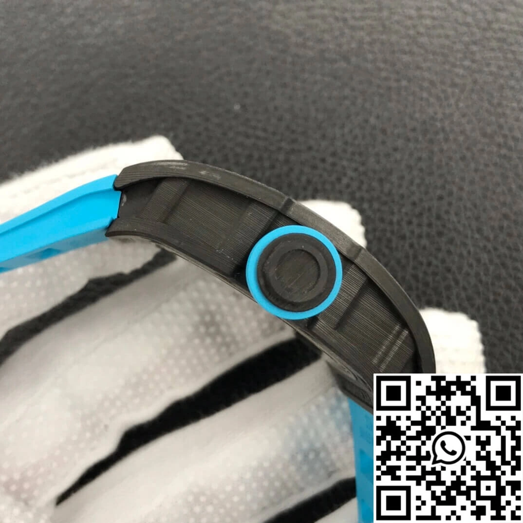 Comfortable Richard Mille RM055 ZF Factory Blue Rubber Strap 2403