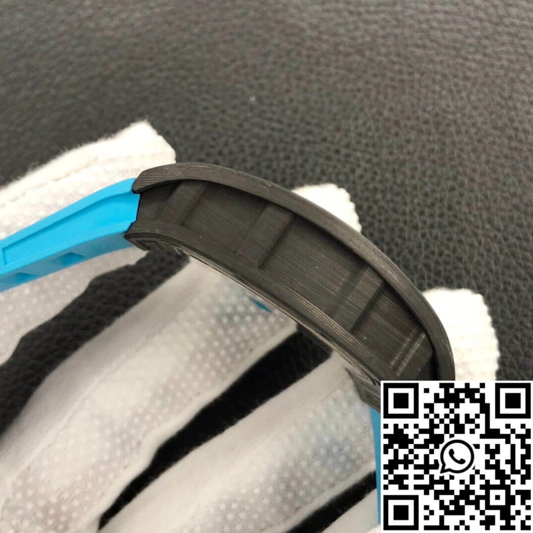 Comfortable Richard Mille RM055 ZF Factory Blue Rubber Strap 2403