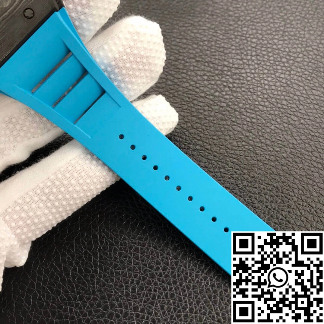 Comfortable Richard Mille RM055 ZF Factory Blue Rubber Strap 2403
