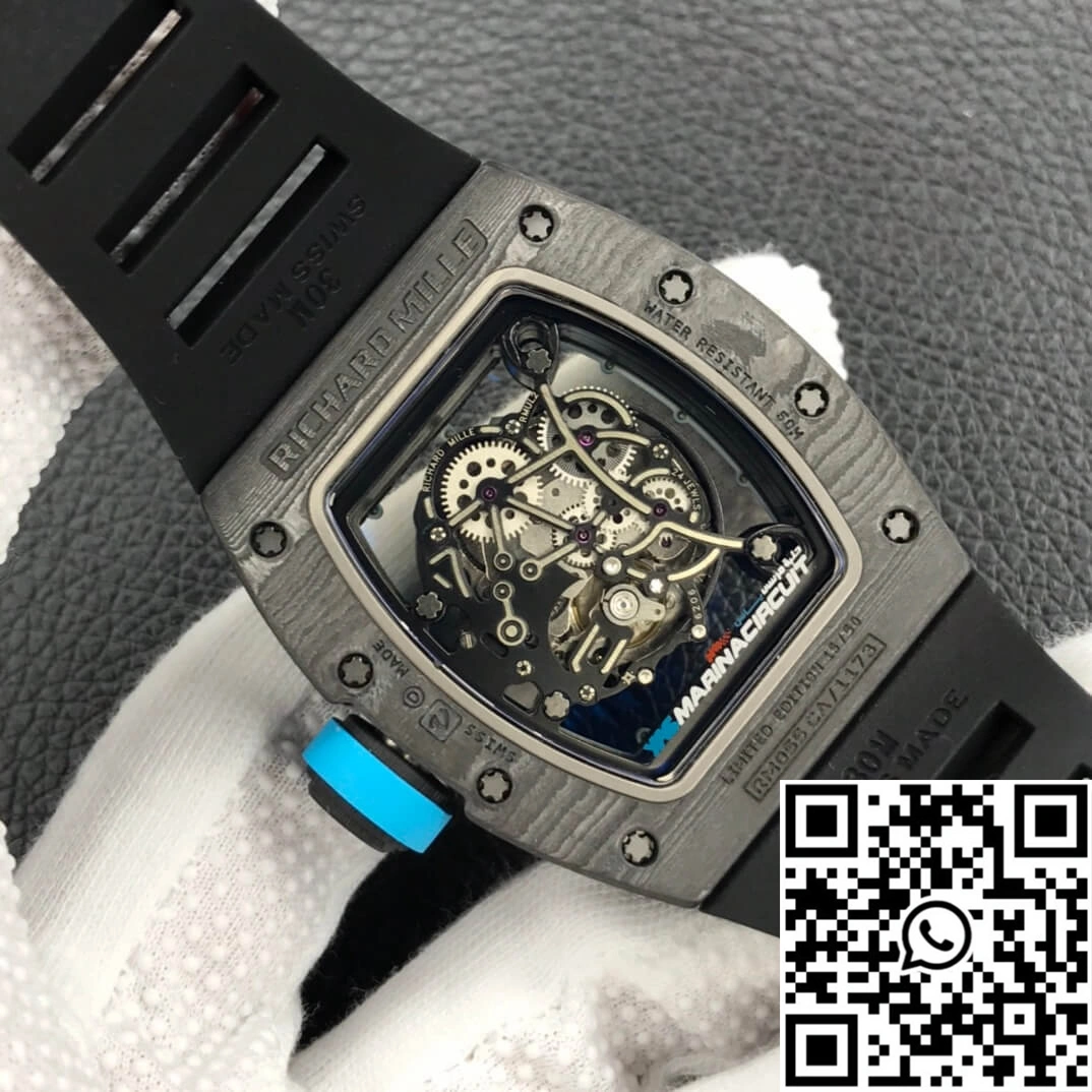 Richard Mille RM055 ZF Factory Carbon Fiber Case Refined 2452