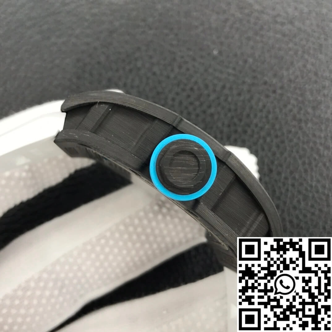 Breathable Richard Mille RM055 ZF Factory White Rubber Strap 2449