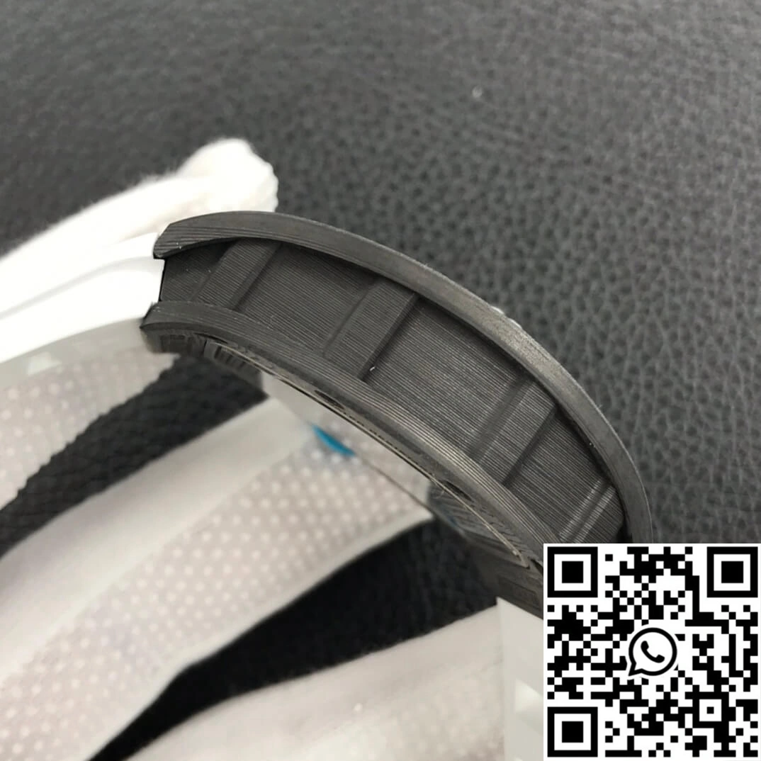 Breathable Richard Mille RM055 ZF Factory White Rubber Strap 2449
