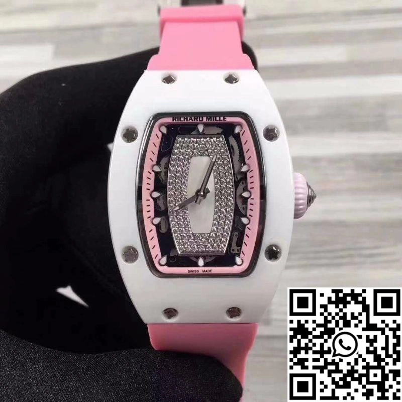 Compact Richard Mille RM07 Ladies Pink Dial with Diamonds 2456
