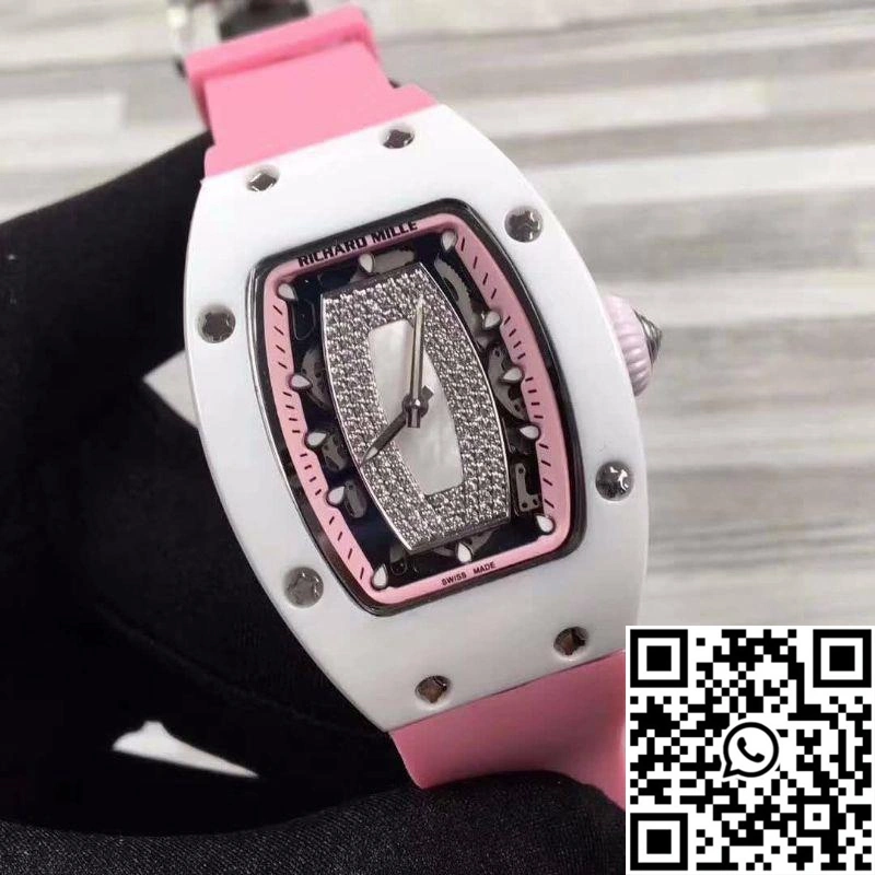 Compact Richard Mille RM07 Ladies Pink Dial with Diamonds 2456