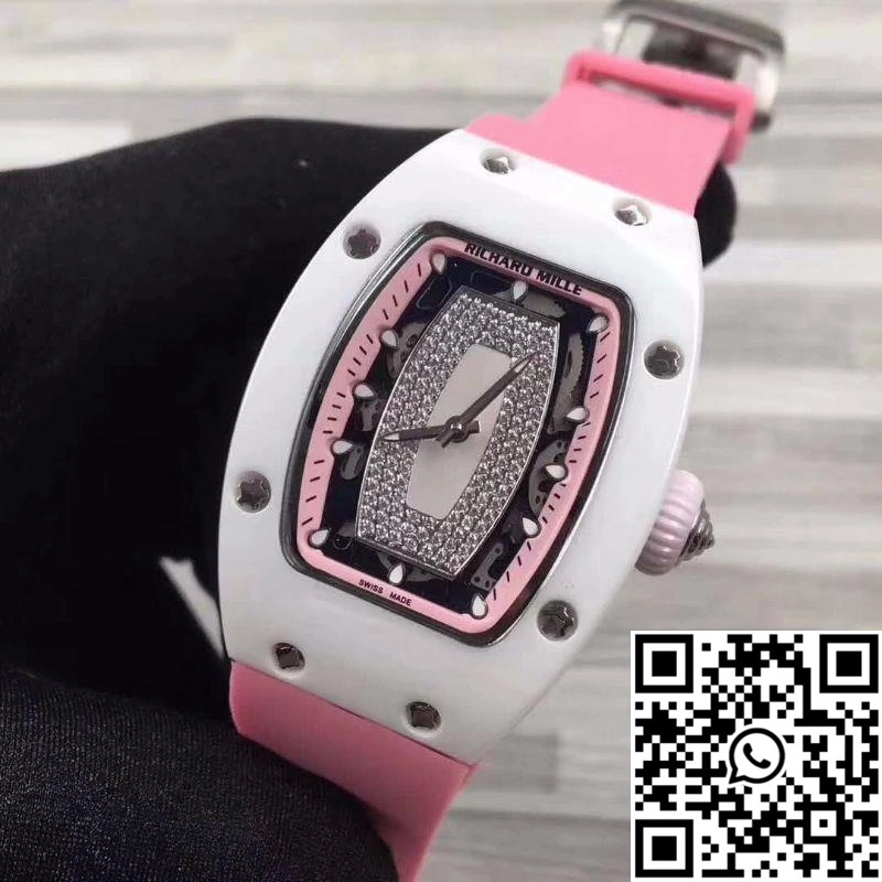 Compact Richard Mille RM07 Ladies Pink Dial with Diamonds 2456