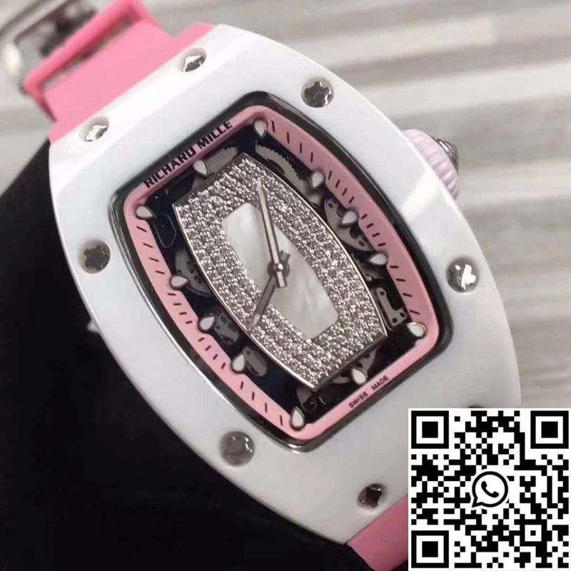 Compact Richard Mille RM07 Ladies Pink Dial with Diamonds 2456