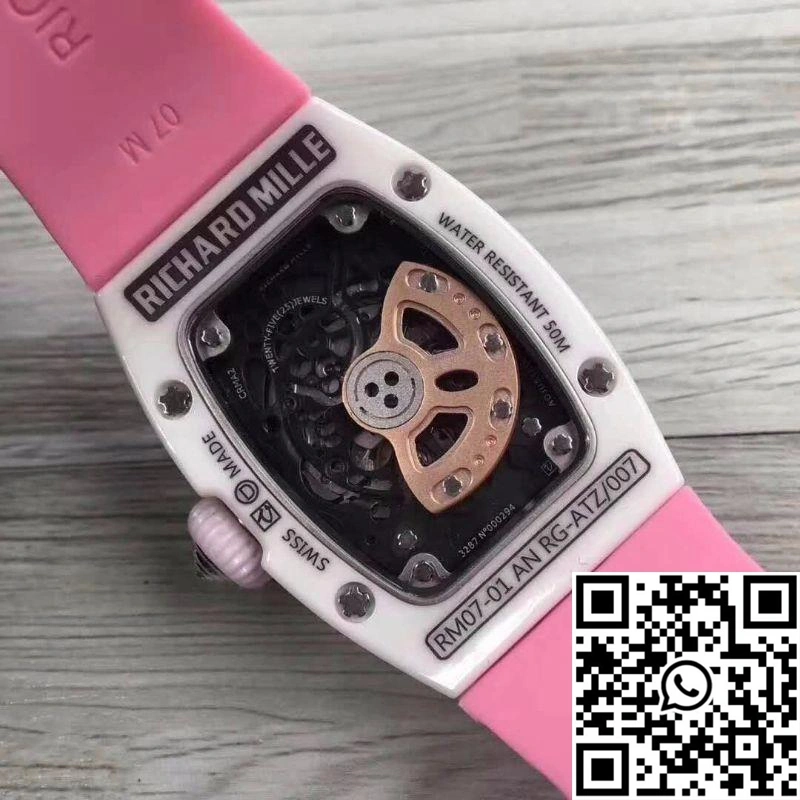 Compact Richard Mille RM07 Ladies Pink Dial with Diamonds 2456