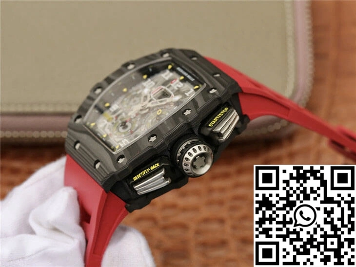 Richard Mille RM11-03 KV Factory Carbon Fiber Red Strap FreshLook 2457