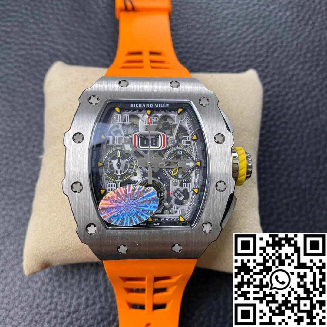Richard Mille RM11-03 KV Factory Orange Rubber Strap Casual 2320