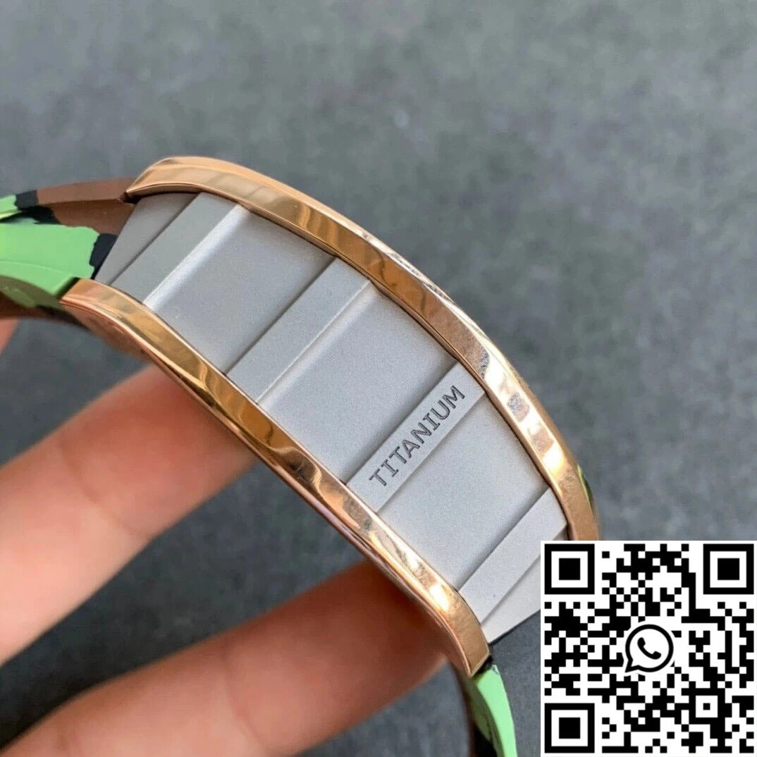 Richard Mille RM11 KV Factory Rose Gold Camouflage Strap Unisex 2462
