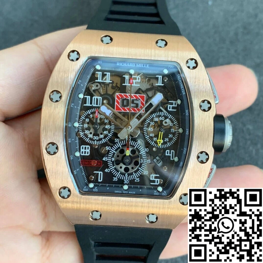 Richard Mille RM11 KV Factory Rose Gold Skeleton Dial Vibrant 2465