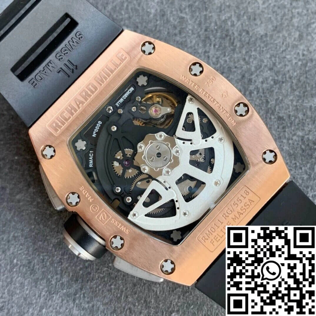 Richard Mille RM11 KV Factory Rose Gold Skeleton Dial Vibrant 2465