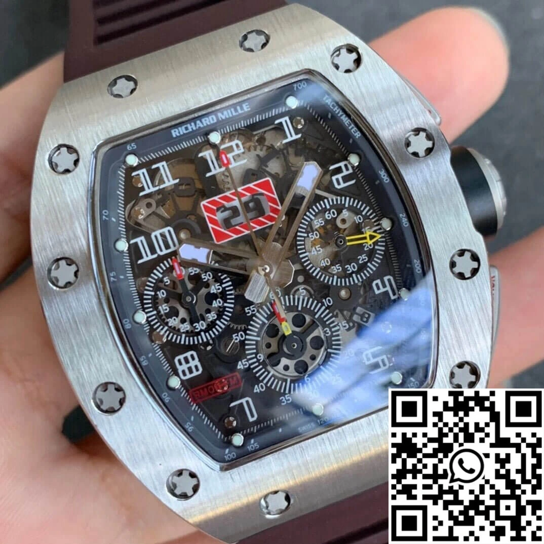 Richard Mille RM11 KV Factory Titanium Brown Strap Comfortable 2463