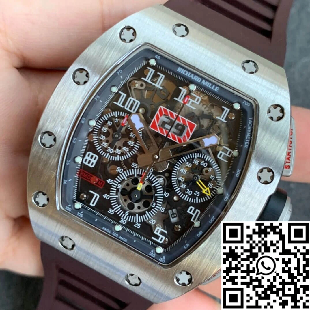 Richard Mille RM11 KV Factory Titanium Brown Strap Comfortable 2463