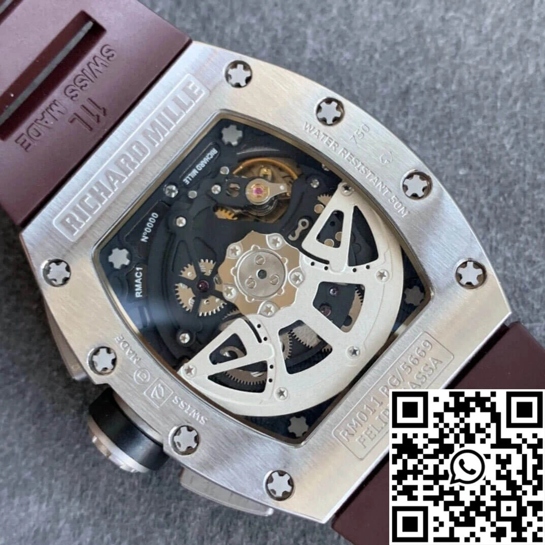 Richard Mille RM11 KV Factory Titanium Brown Strap Comfortable 2463