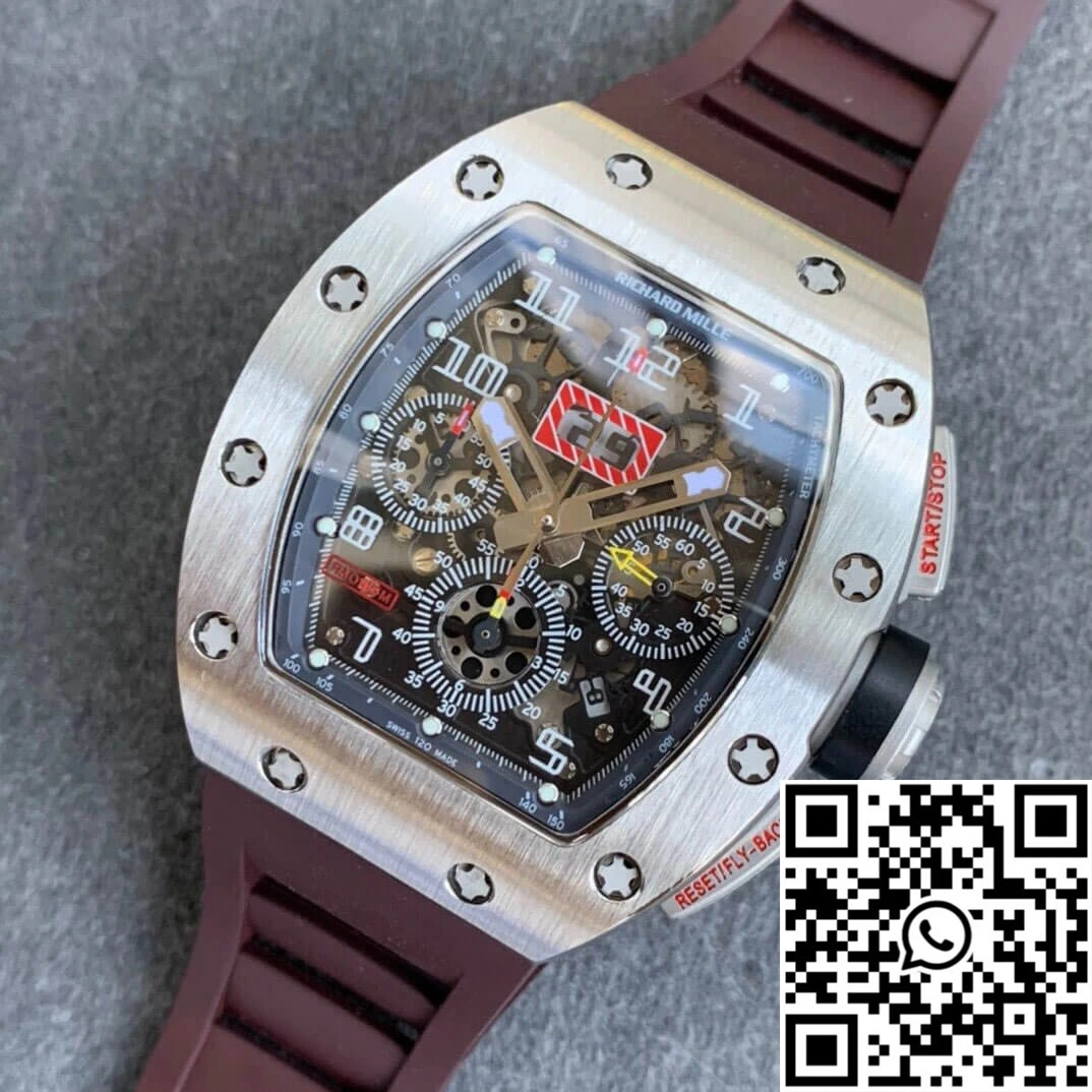 Richard Mille RM11 KV Factory Titanium Brown Strap Comfortable 2463