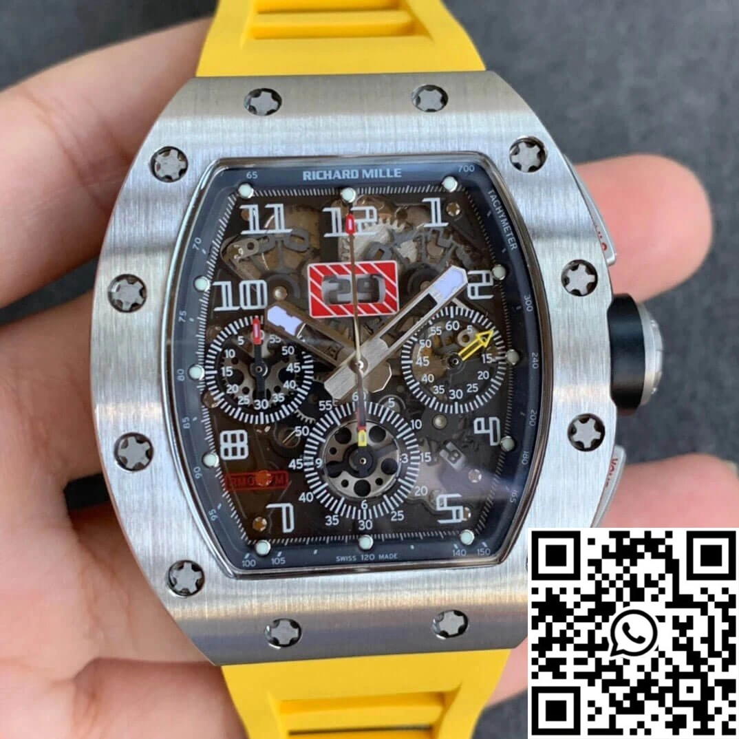 Richard Mille RM11 KV Factory Titanium Yellow Strap Casual 2460