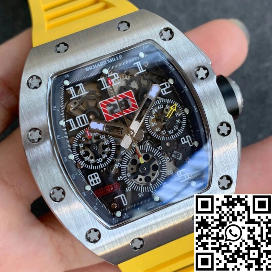 Richard Mille RM11 KV Factory Titanium Yellow Strap Casual 2460