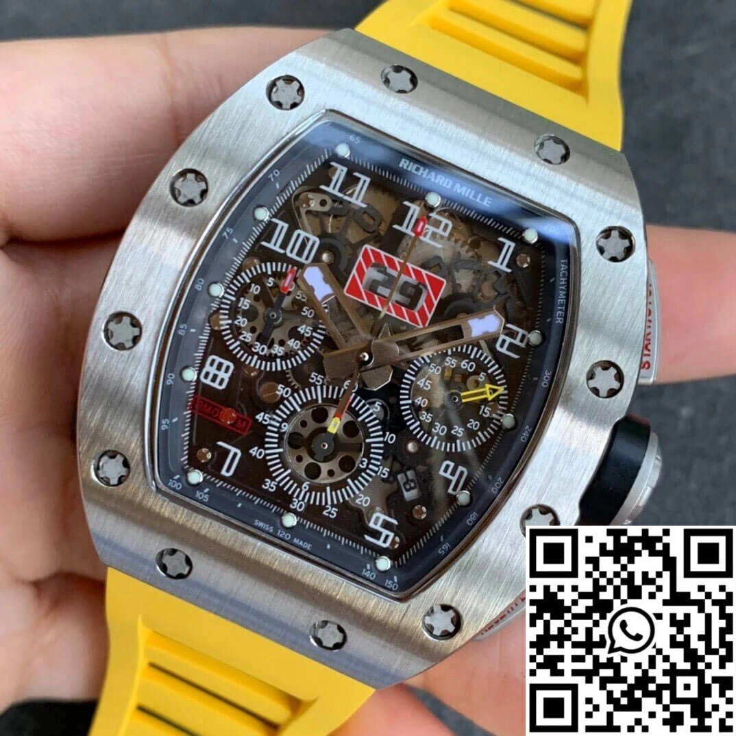 Richard Mille RM11 KV Factory Titanium Yellow Strap Casual 2460