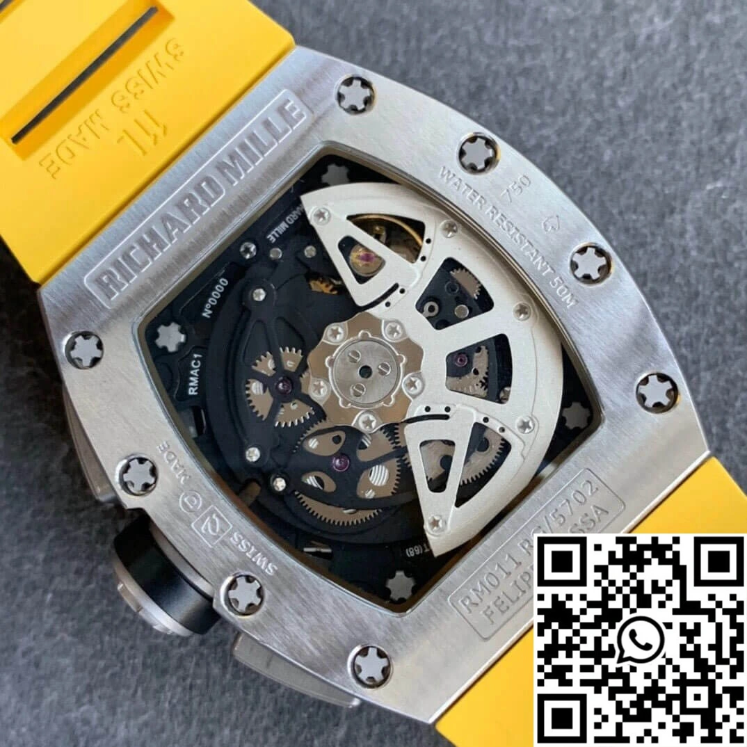 Richard Mille RM11 KV Factory Titanium Yellow Strap Casual 2460