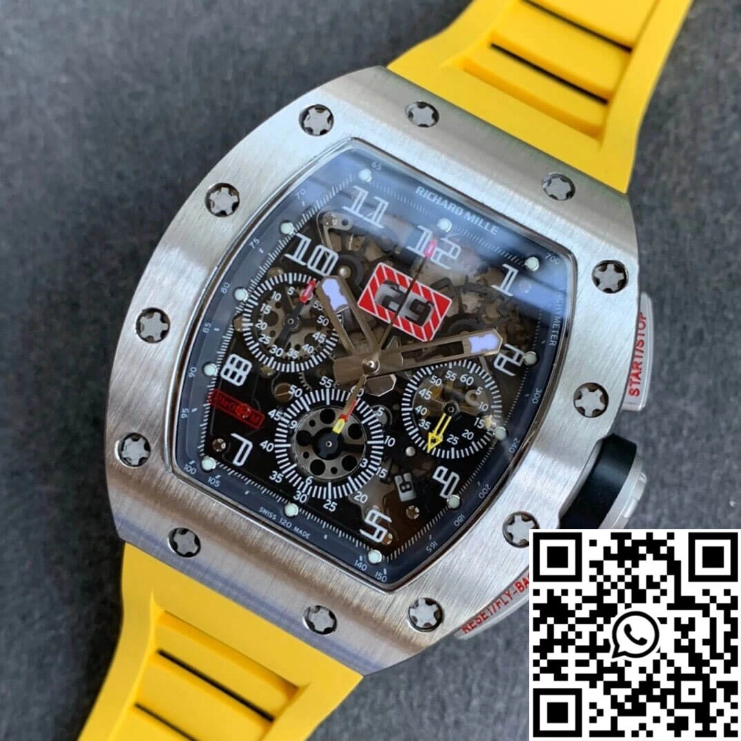 Richard Mille RM11 KV Factory Titanium Yellow Strap Casual 2460