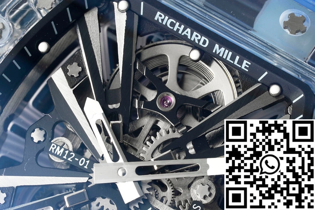 Richard Mille RM12-01 RM Factory Tourbillon Transparent Version Blue Strap SportInspired 2473
