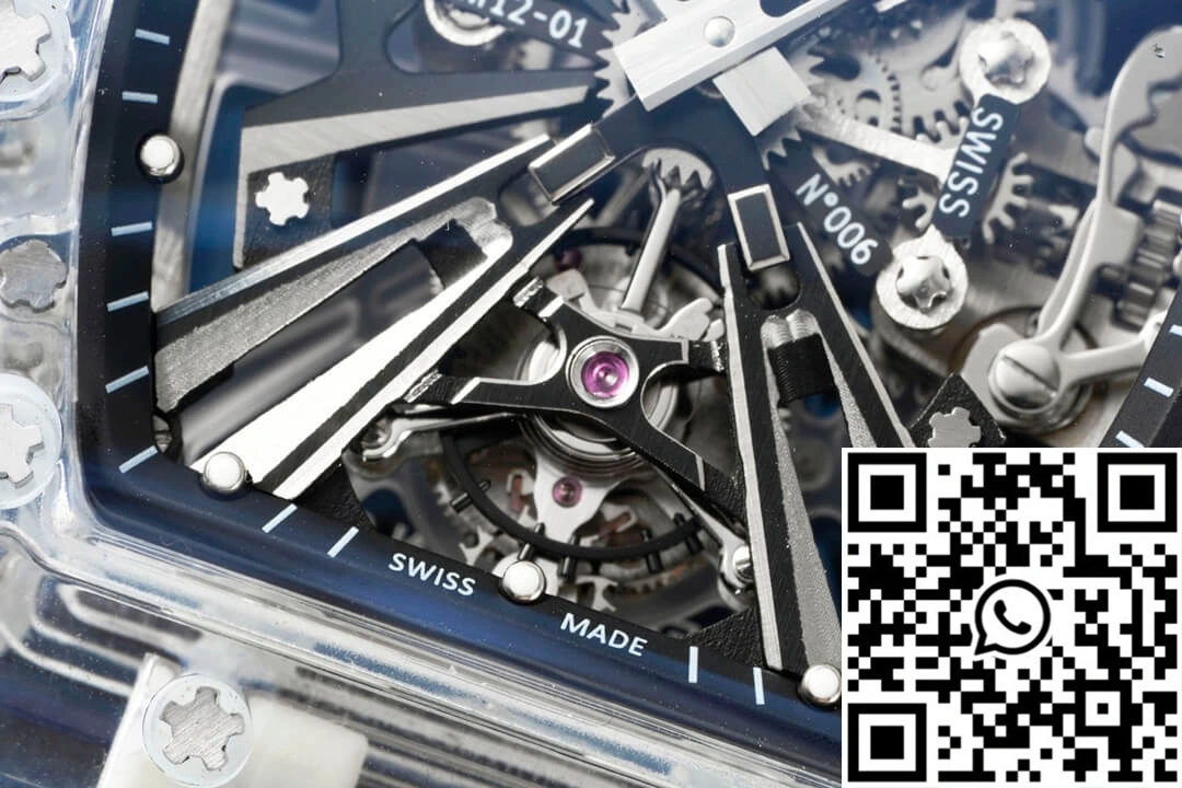 Richard Mille RM12-01 RM Factory Tourbillon Transparent Version Blue Strap SportInspired 2473