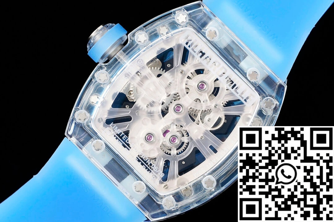 Richard Mille RM12-01 RM Factory Tourbillon Transparent Version Blue Strap SportInspired 2473