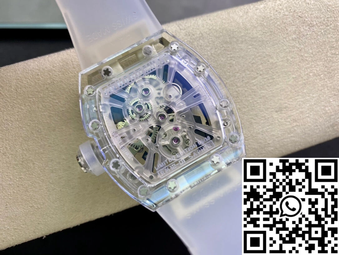 SmartChoice Richard Mille RM12-01 RM Factory Tourbillon Transparent Version Rubber Strap 2472