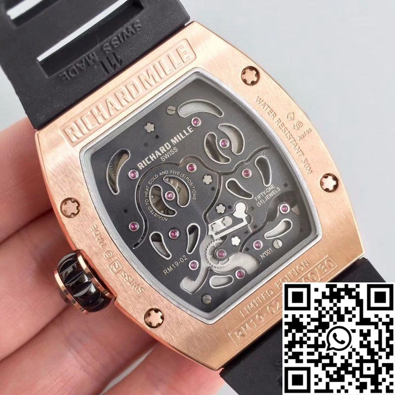 Upgraded Richard Mille RM19-02 KV Factory Tourbillon Fleur Magnolia Dial 2475