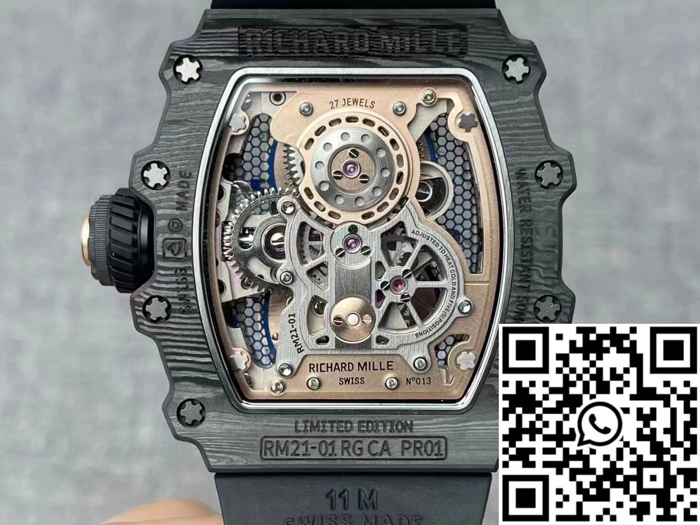 Richard Mille RM21-01 RM Factory Tourbillon 5N Red Gold Case Cozy 2478