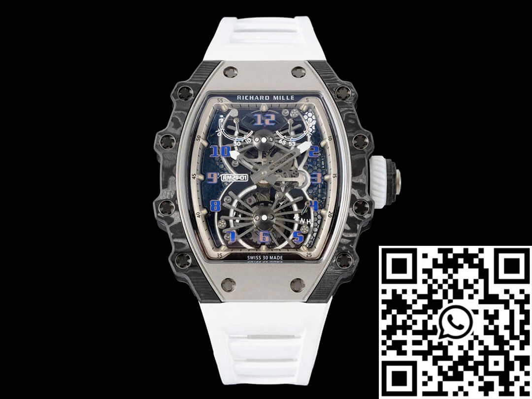 Sporty Richard Mille RM21-01 RM Factory Tourbillon Carbon Fiber Bezel 2479