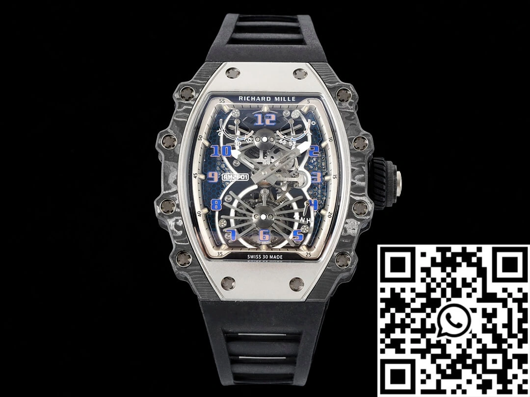 Richard Mille RM21-01 RM Factory Tourbillon Skeleton Dial Black Strap Lightweight 2476