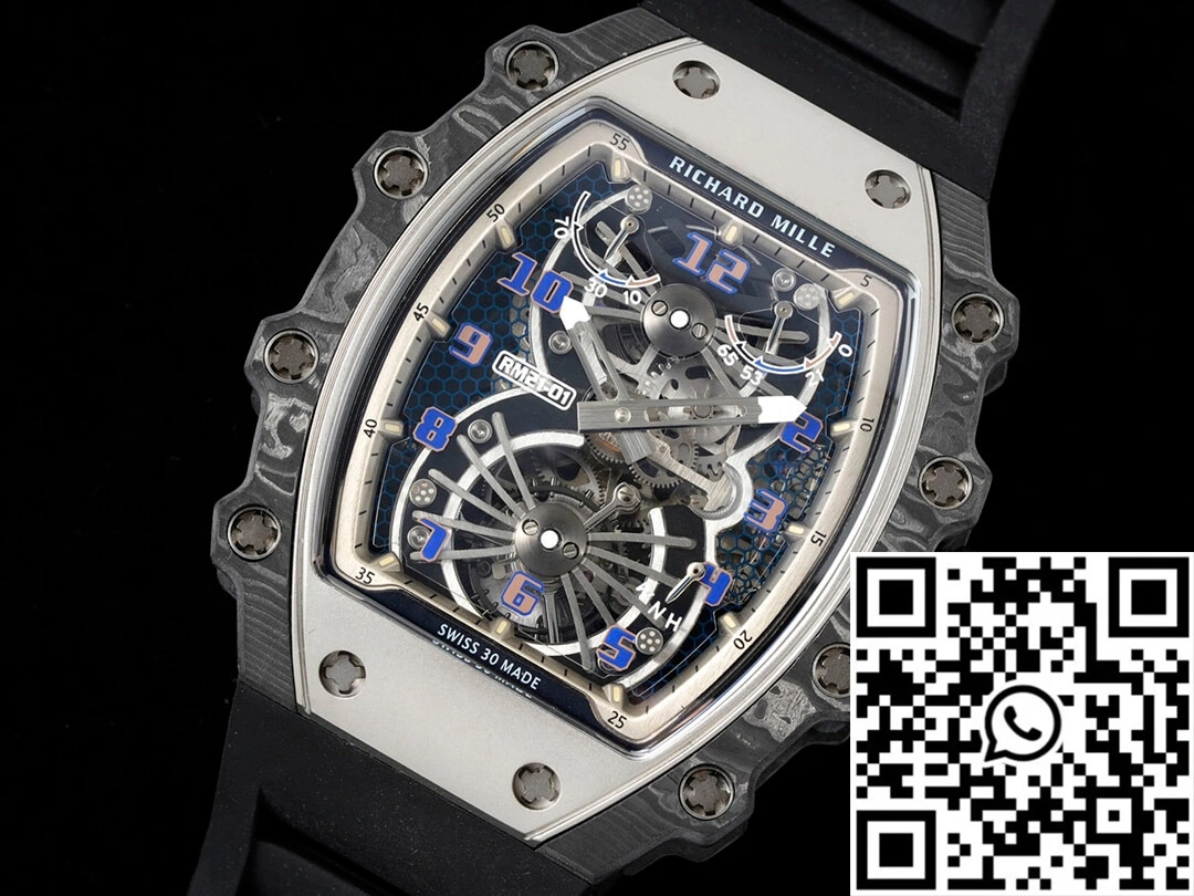 Richard Mille RM21-01 RM Factory Tourbillon Skeleton Dial Black Strap Lightweight 2476