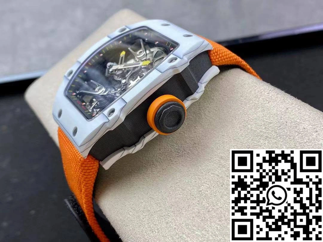SmartChoice Richard Mille RM27-02 RM Factory Skeleton Tourbillon Orange Strap 2393